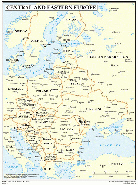 karta istocne evrope Trgovinski partneri Ruske Federacije: Države Centralne i Istočne  karta istocne evrope